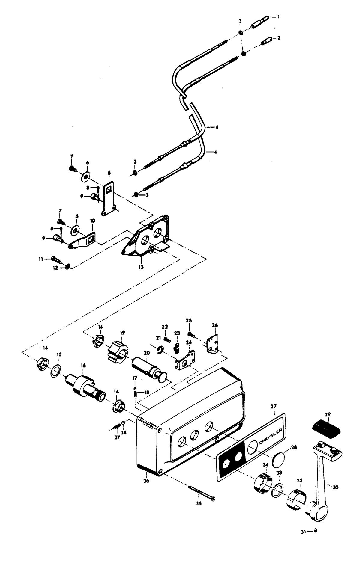 CHRYSLER 55 H.P. REMOTE CONTROL