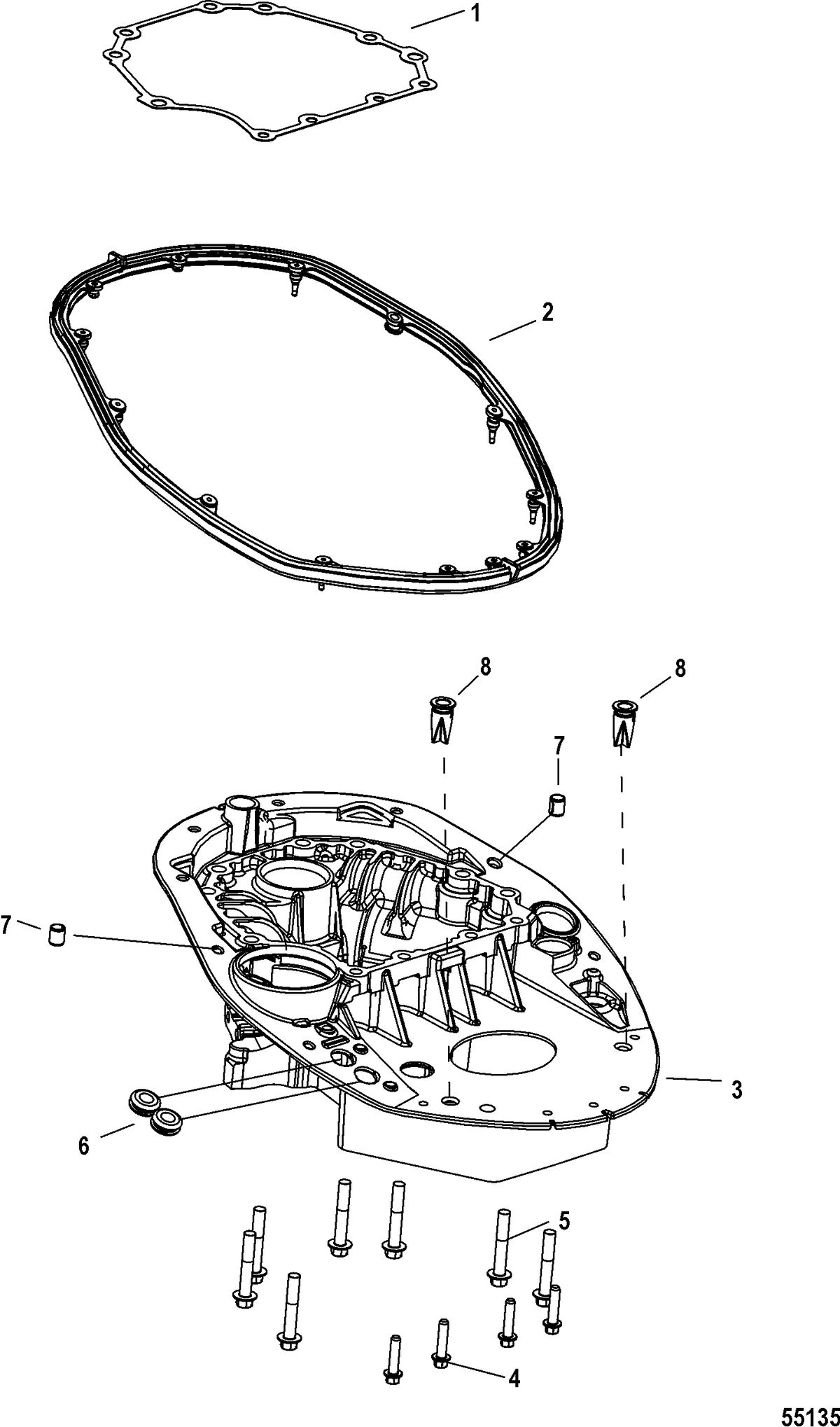 MERCURY/MARINER 75-115 4-STROKE Adaptor Plate