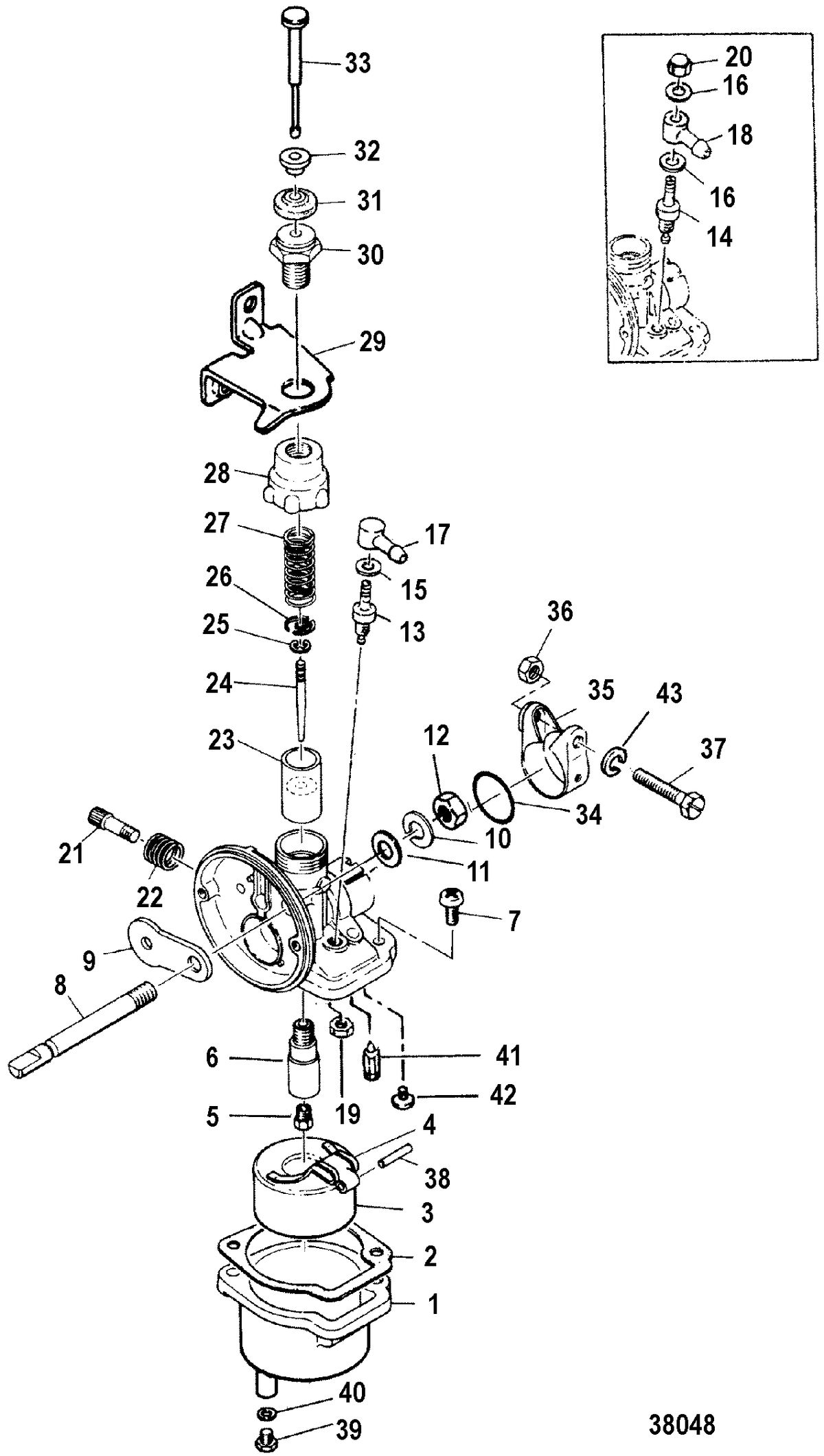 MARINER 2 HP CARBURETOR