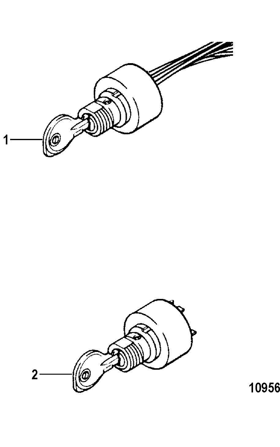 ACCESSORIES ELECTRICAL COMPONENTS AND HARNESSES Key Chart-Ignition Switch(89491 and  30431 Series)