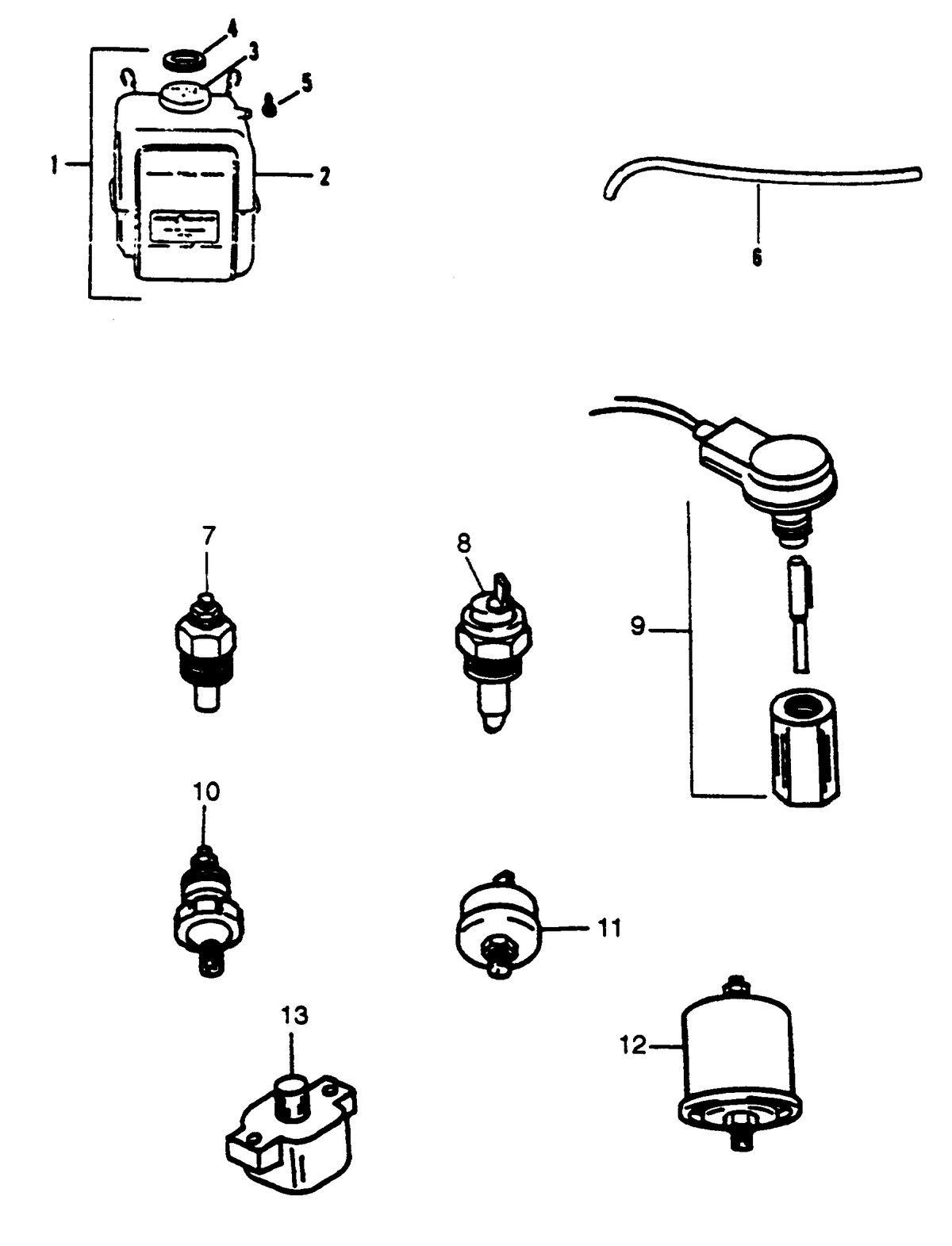 MERCRUISER HINO DIESEL 210 H.P. MISCELLANEOUS ENGINE PARTS