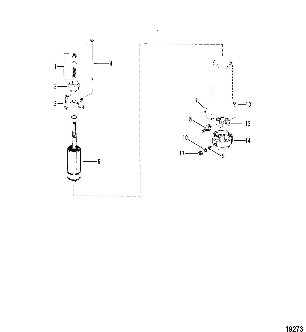 MERCURY/MARINER 50/60 HP (3 CYLINDER) Starter Motor