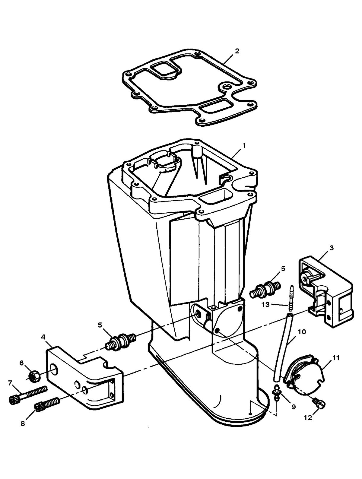 FORCE FORCE 75 H.P. DRIVESHAFT HOUSING