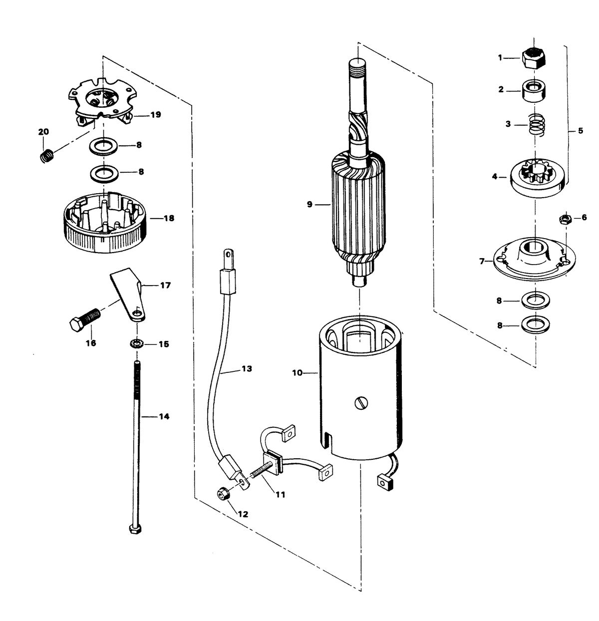 CHRYSLER 75 H.P. ELECTRIC STARTER