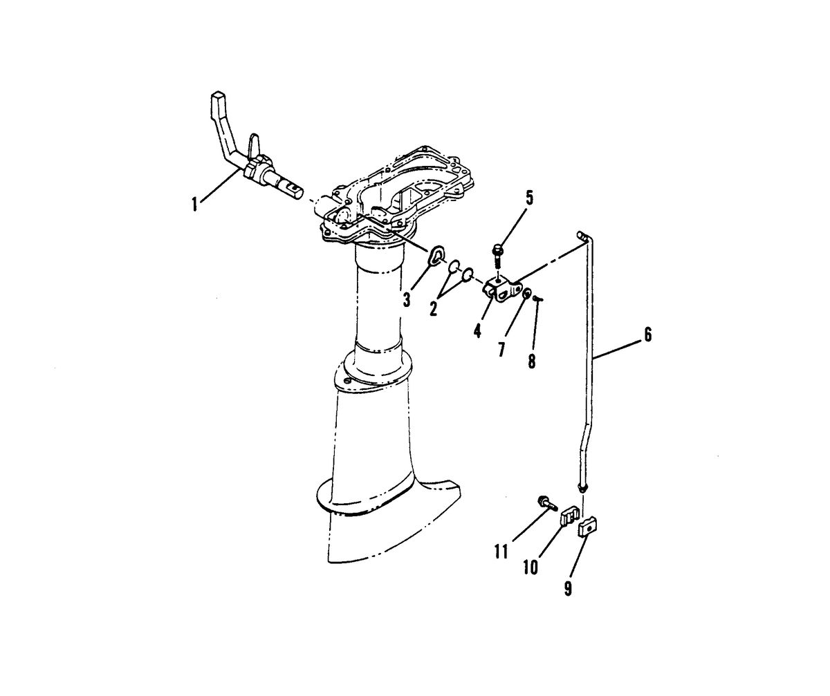 MARINER 4 H.P. GEAR SHIFT LINKAGE