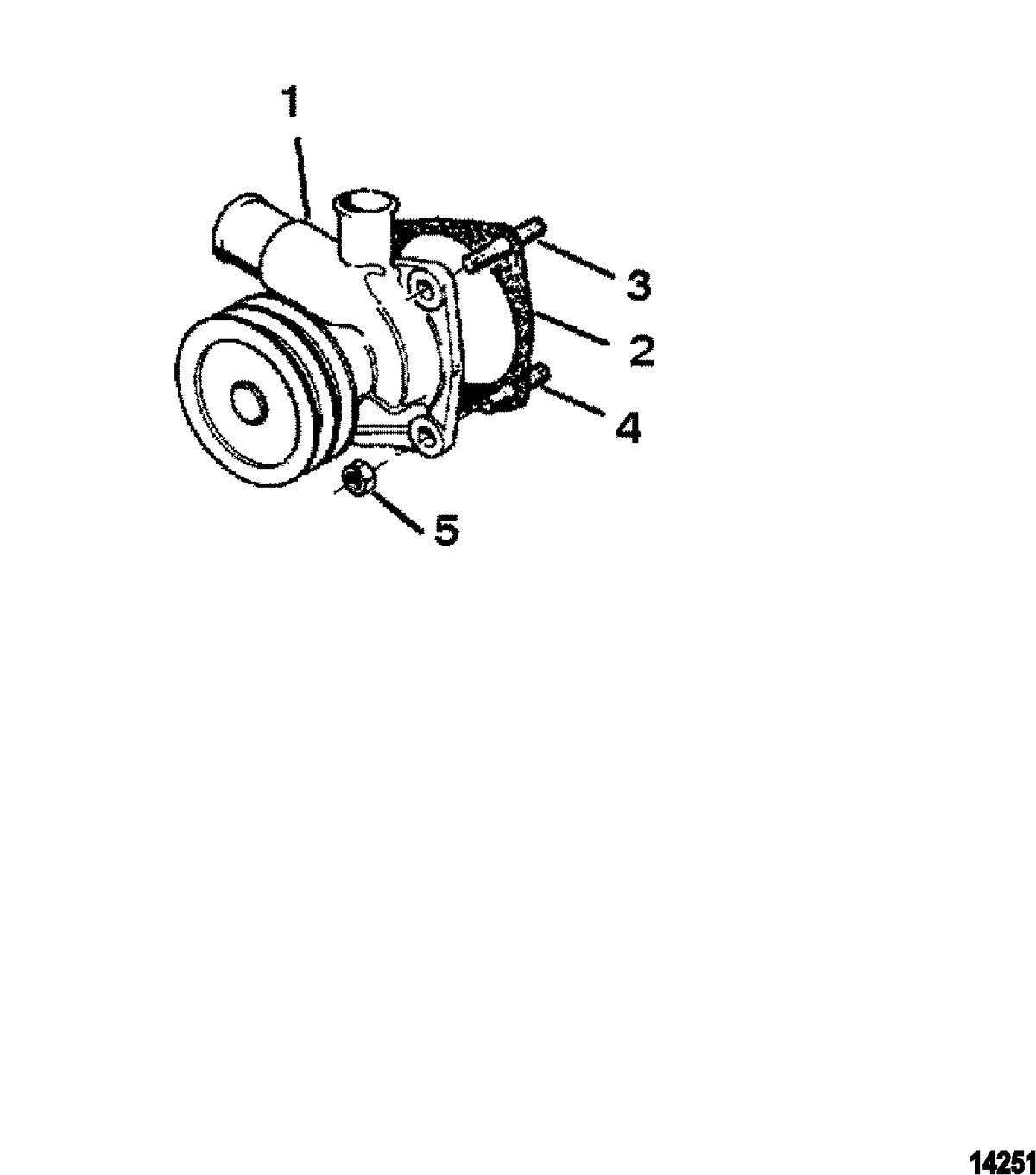 MERCRUISER D4.2L/200-LD WATER PUMP
