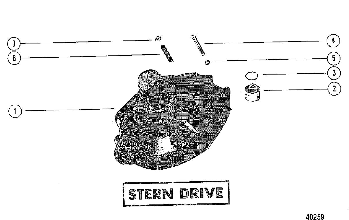 MERCRUISER 228 ENGINE (G.M.) FLYWHEEL HOUSING