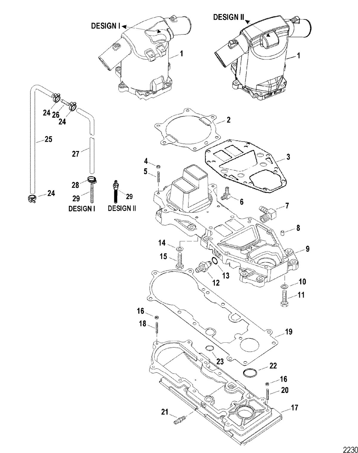 SPORTJET 200 DFI M2 JET DRIVE Expansion Chamber And Adapter Plate