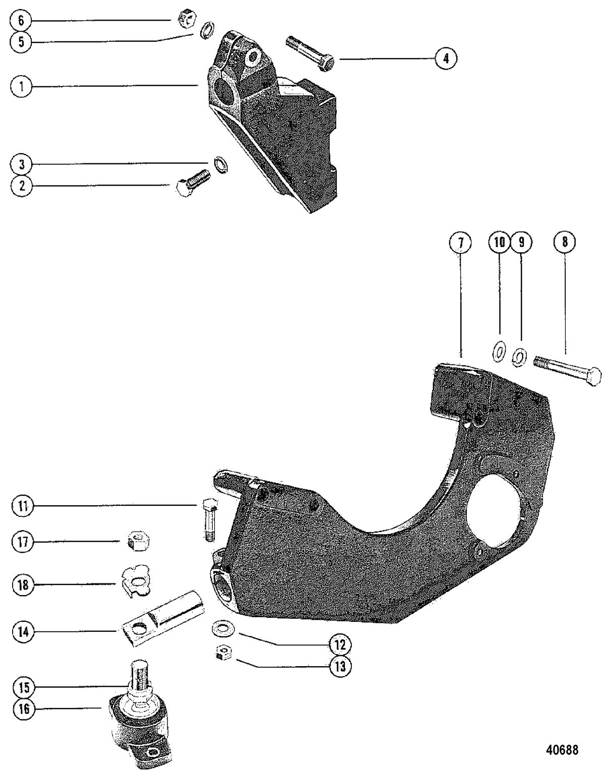 MERCRUISER 470 ENGINE Transmission & Engine Mounting(INBOARD)