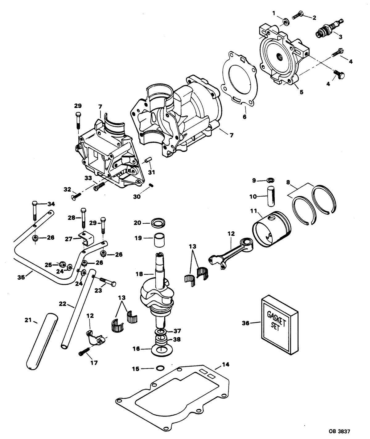 CHRYSLER 3.5 H.P. POWER HEAD