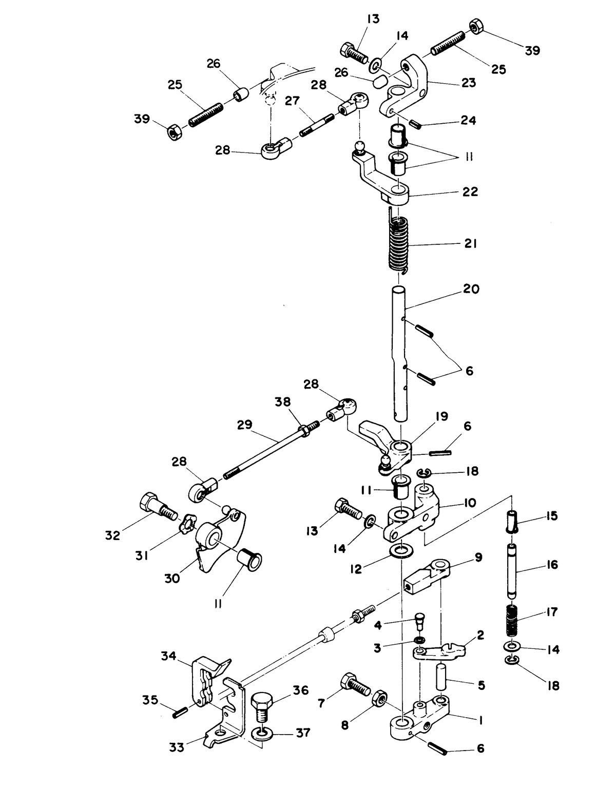 MARINER 55 HORSE POWER THROTTLE CONTROL