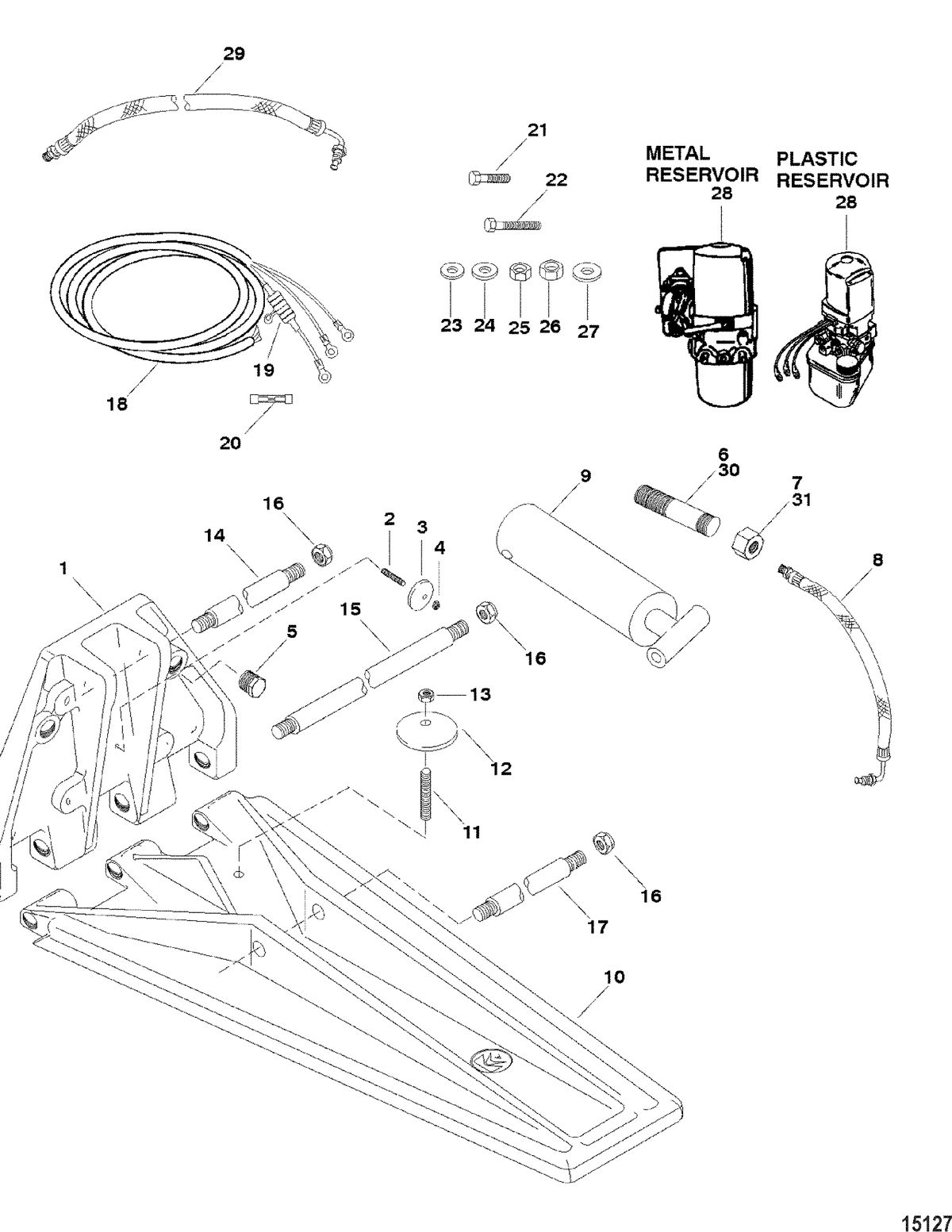 ACCESSORIES TRIM / TILT / LIFT SYSTEMS AND COMPONENTS K Plane, 380S(845579A1 / 845580A1 / 846084A2)