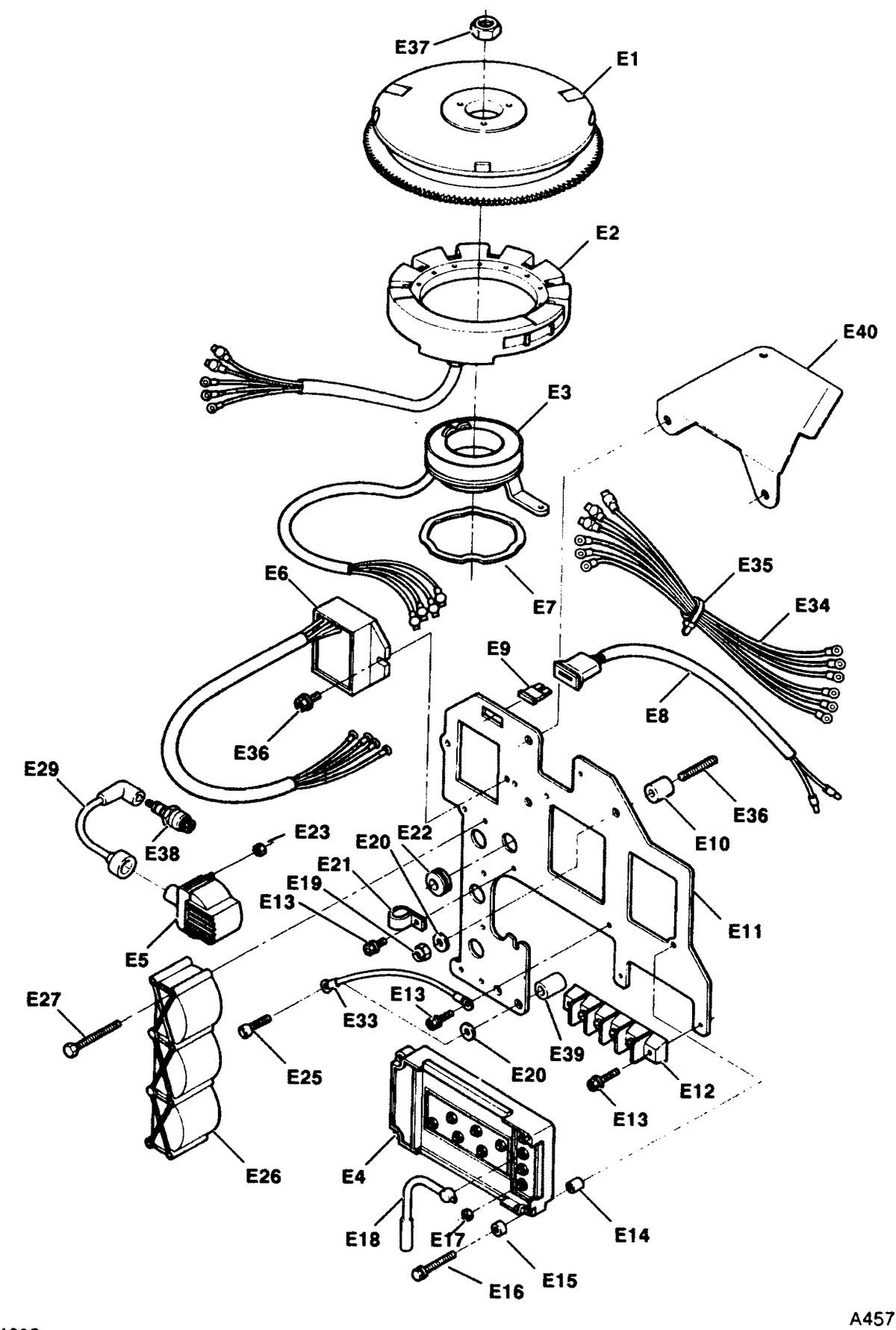 FORCE FORCE 90 HP1991 IGNITION COMPONENTS