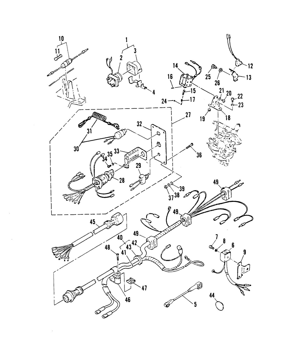 MARINER MARINER 20 ELECTRIC START COMPONENTS
