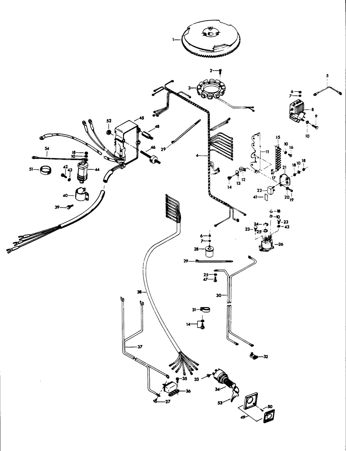 CHRYSLER 85 H.P. CHARGER ELECTRICAL COMPONENTS
