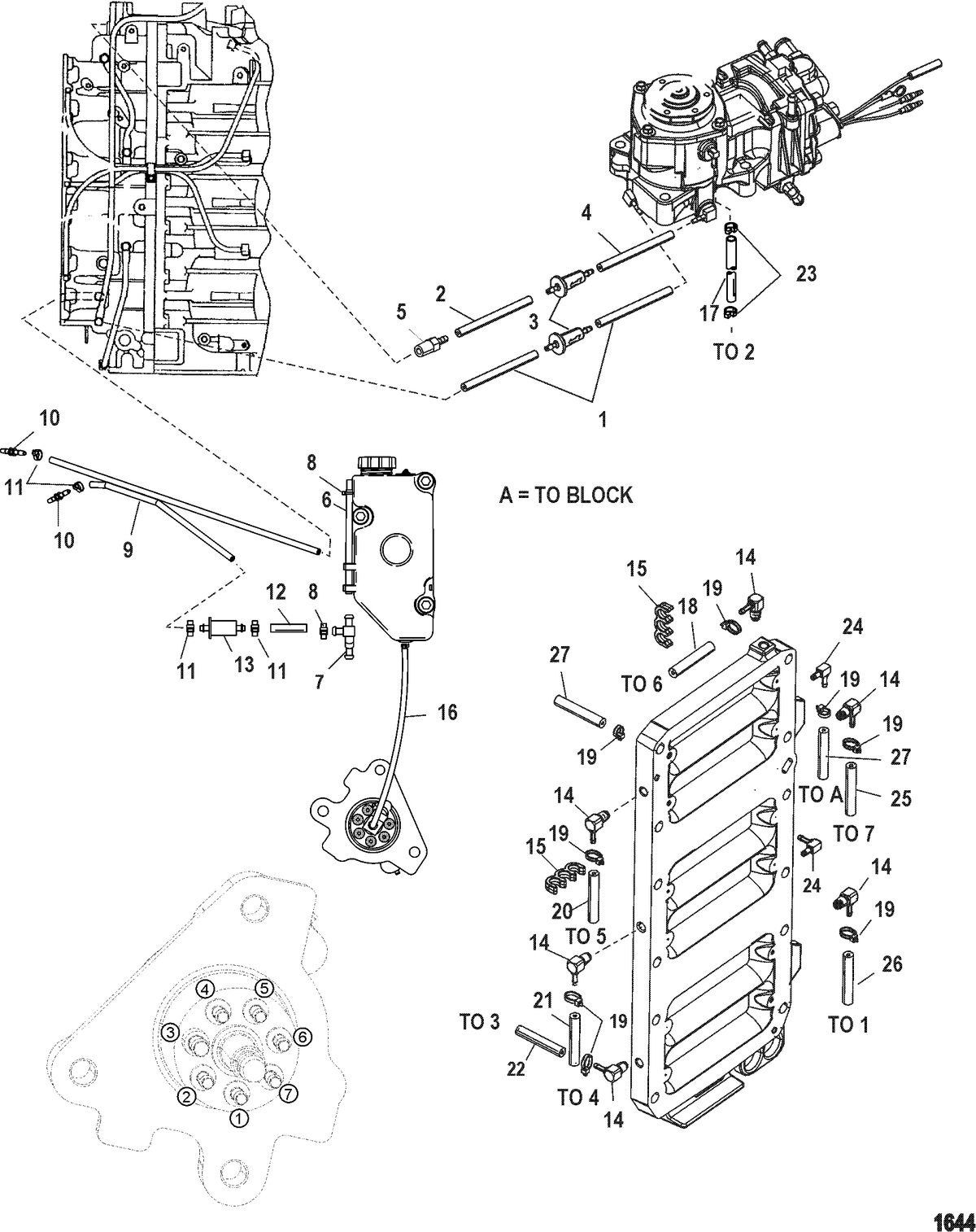 RACE OUTBOARD 250 XS(3.0L DFI) Oiling System