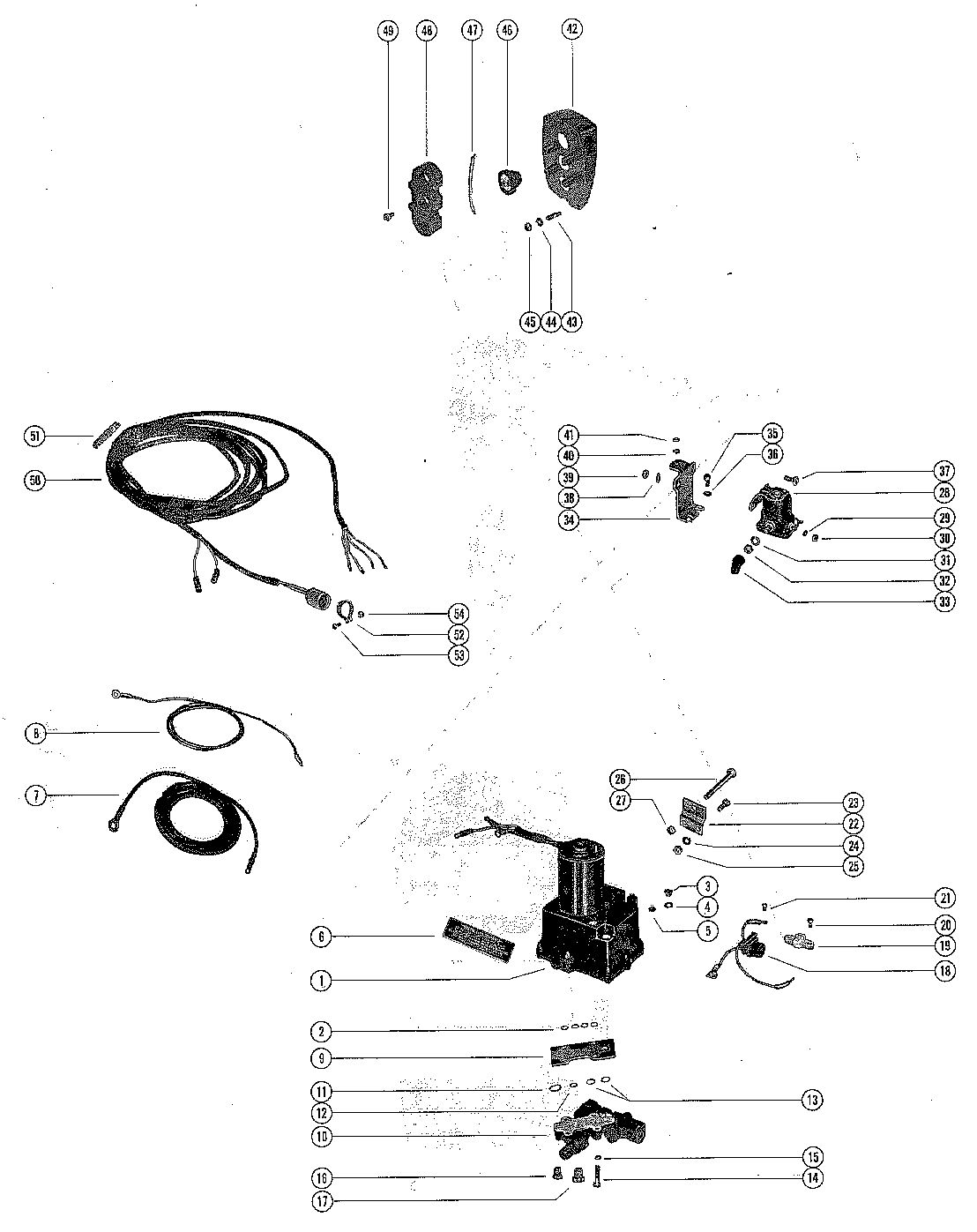 MERCURY MERC 1400EL-SS HYDRAULIC PUMP AND CONTROL PANEL