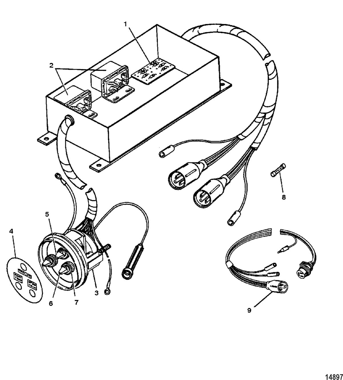 ACCESSORIES ELECTRICAL COMPONENTS AND HARNESSES Power Trim Control Panel