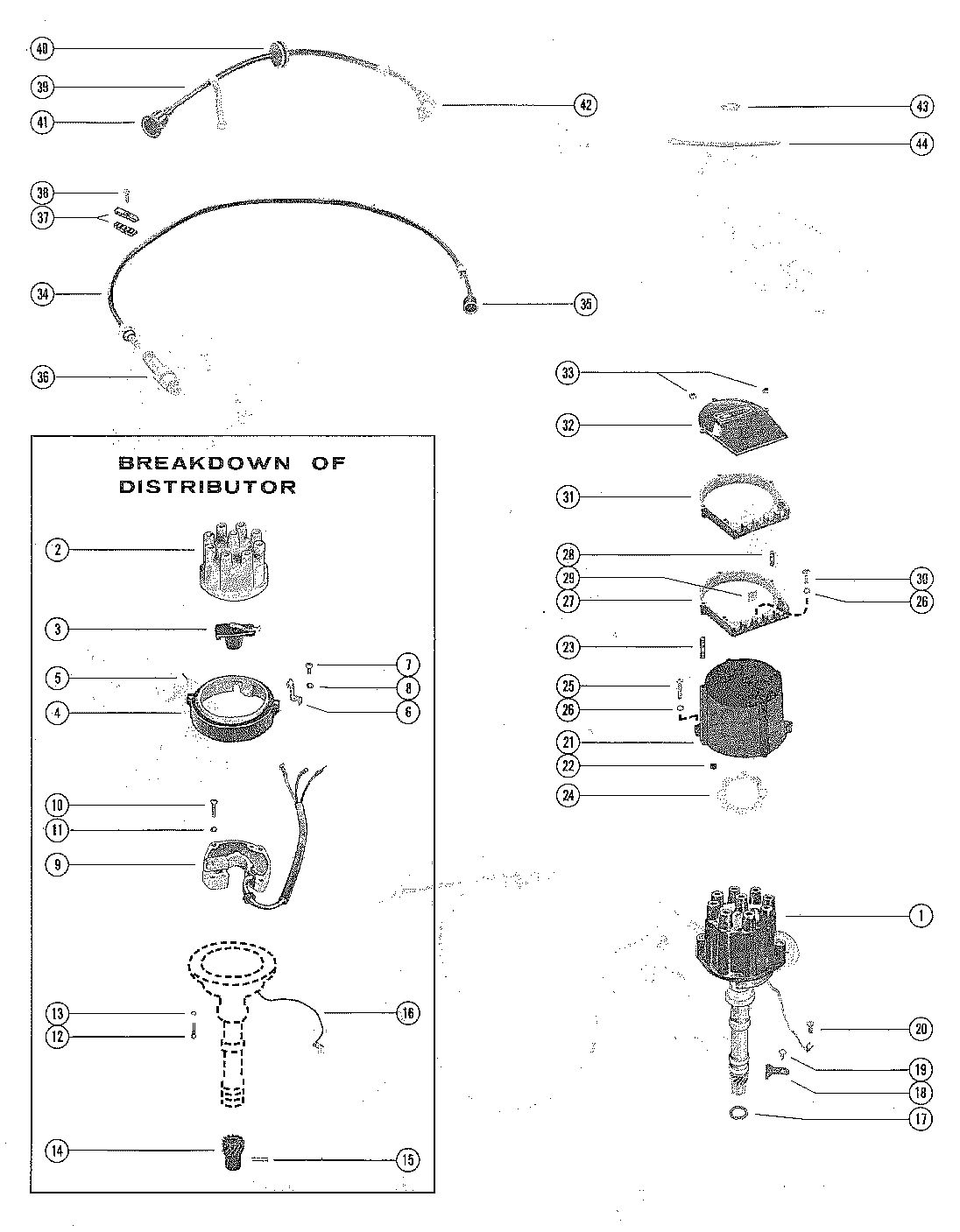 MERCRUISER 390 ENGINE DISTRIBUTOR ASSEMBLY, COMPLETE