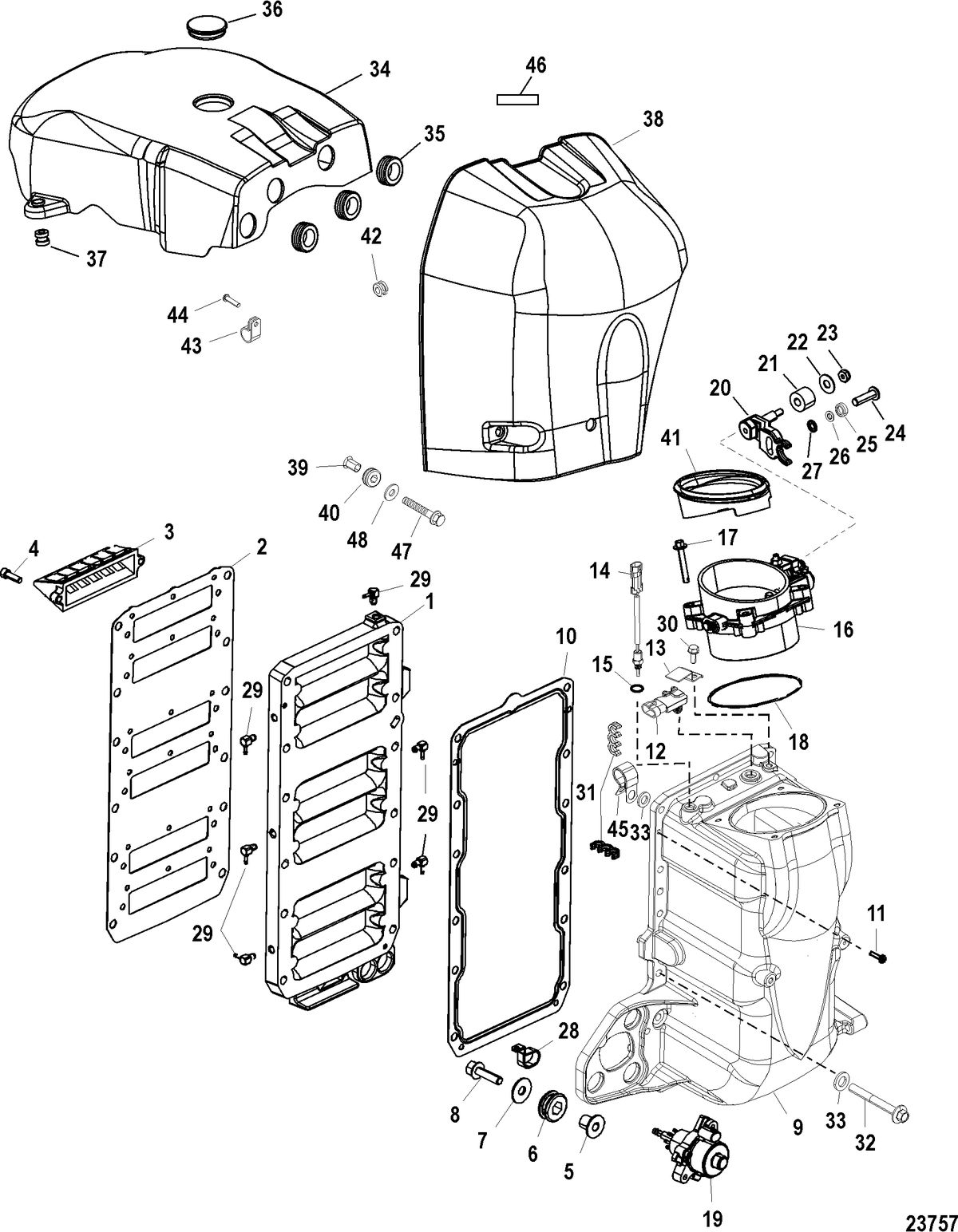 MERCURY/MARINER 200/225 (3.0L)(MECHANICAL) Air Handler