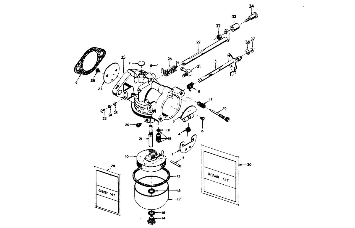 CHRYSLER 20 H.P. CARBURETOR
