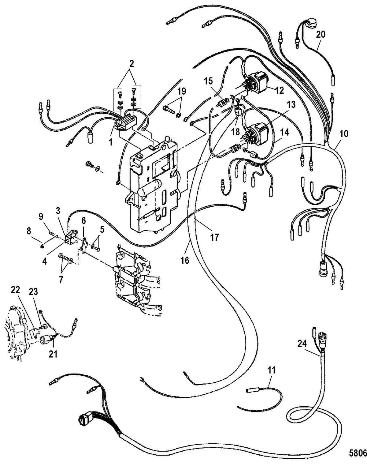 MERCURY/MARINER 40/40 LIGHTNING XR/50 Electrical Components(Electric Models)