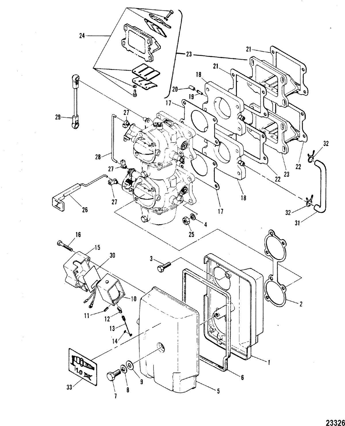 MARINER 60 HORSEPOWER INTAKE MANIFOLD