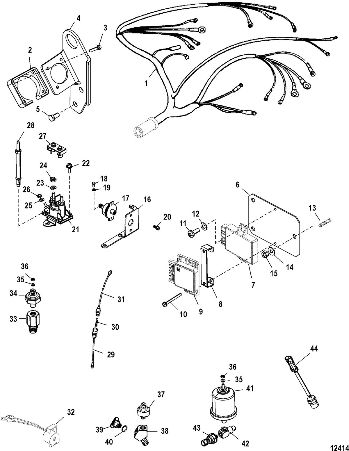 MERCRUISER 5.0L / 5.7L STERNDRIVE Electrical Components