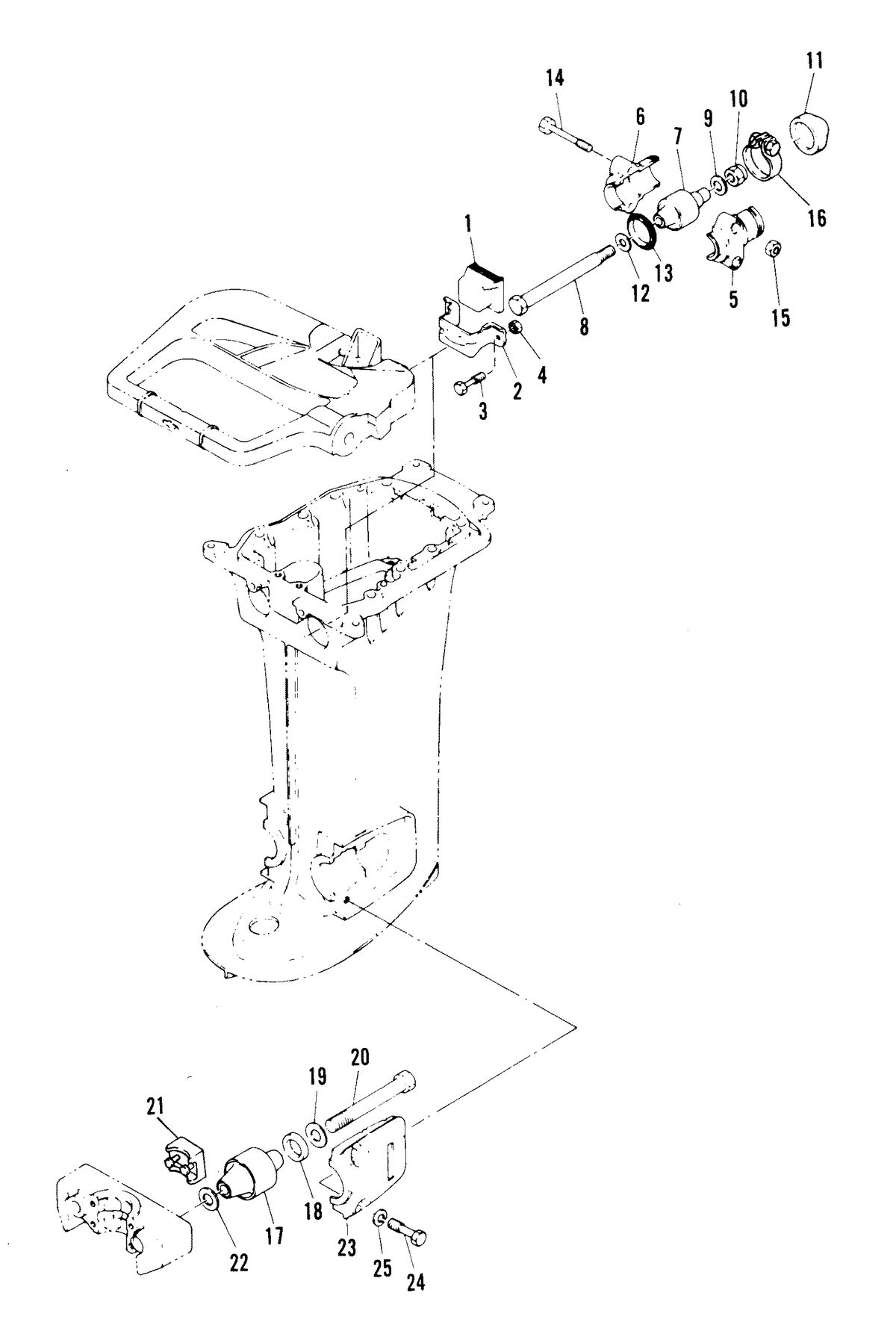 MARINER MARINER 40A HORSEPOWER MOUNTING SYSTEM