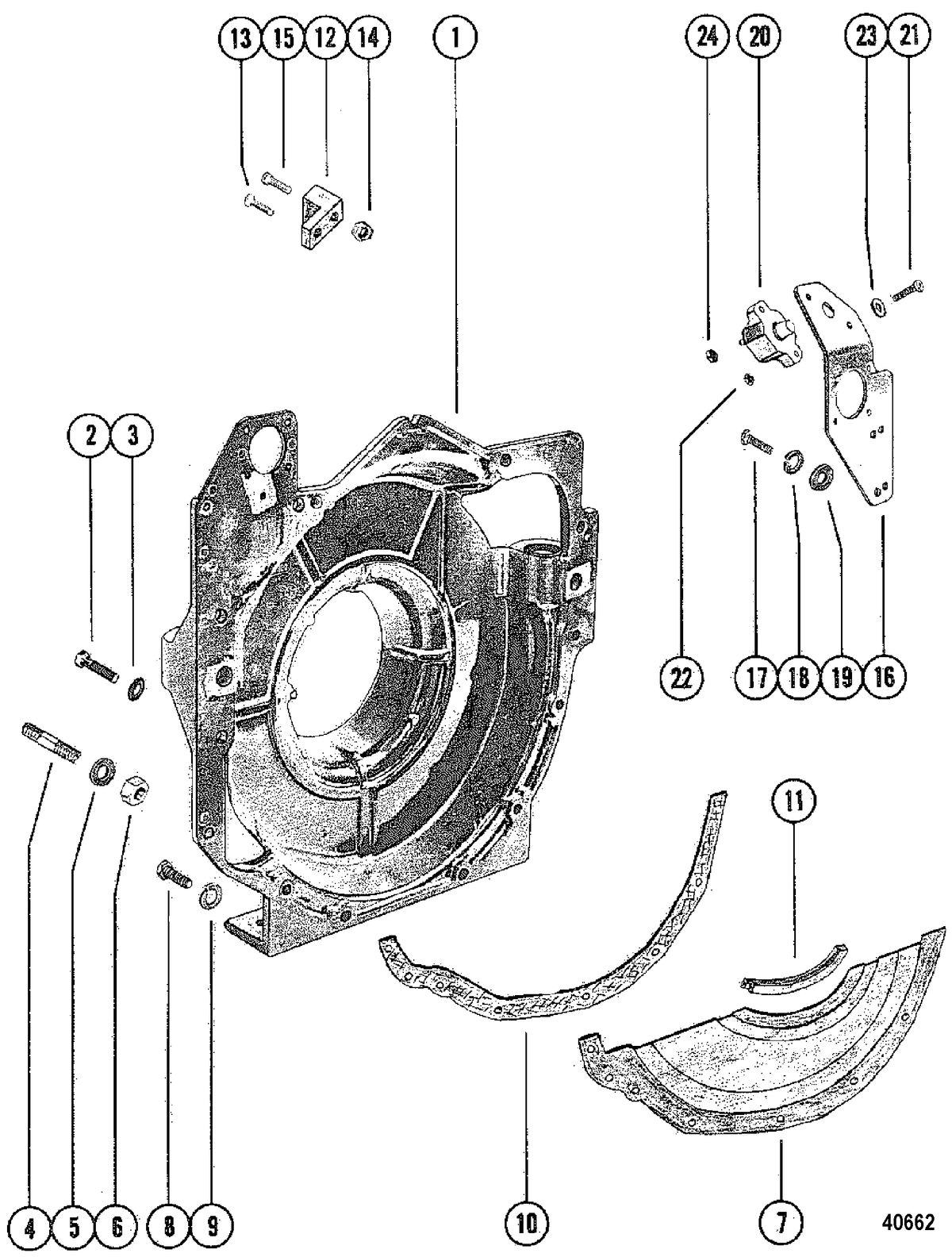 MERCRUISER 470 ENGINE Flywheel Housing Assembly(INBOARD)