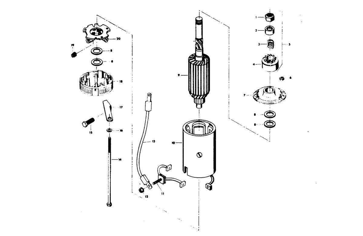 CHRYSLER 140 H.P. STARTER