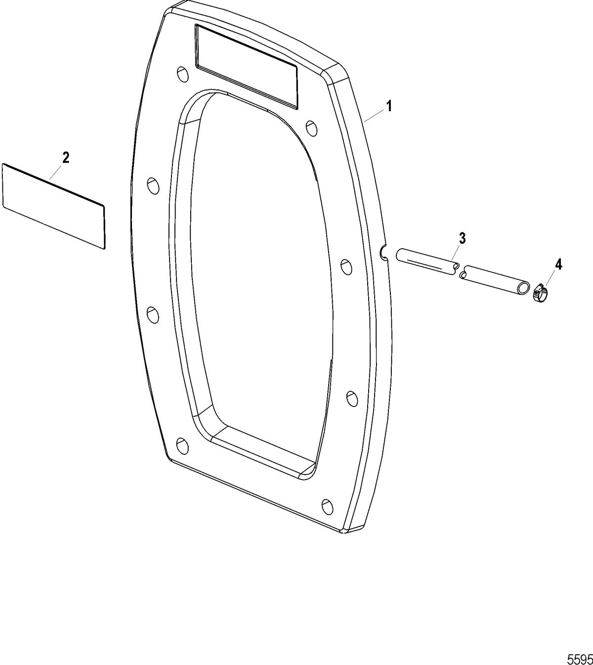 RACE STERNDRIVE SSM/DRY SUMP DRIVES AND TRANSOMS Inner Transom Plate Assembly(Dry Sump Six)