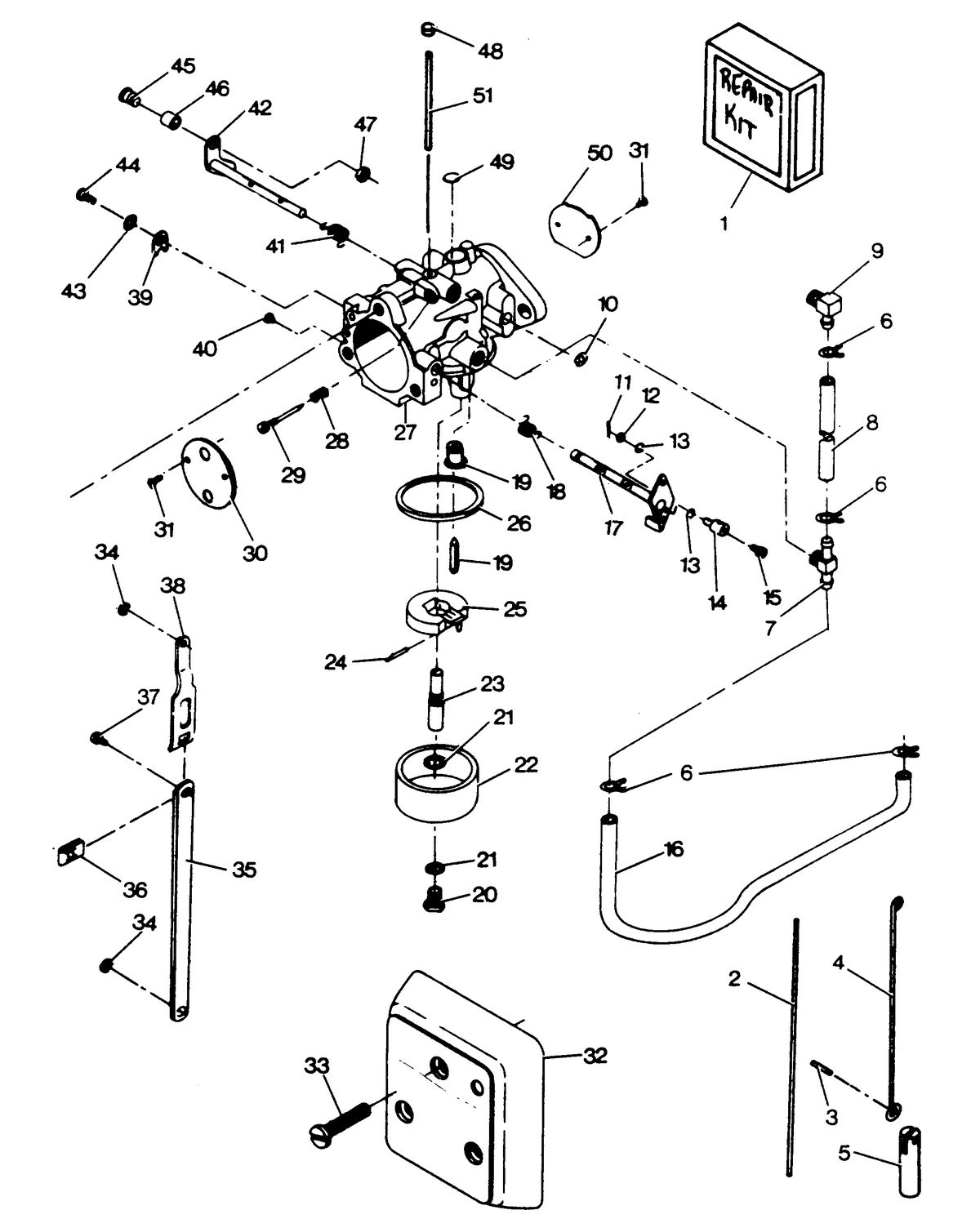 FORCE FORCE 1986 125 H.P. CARBURETOR
