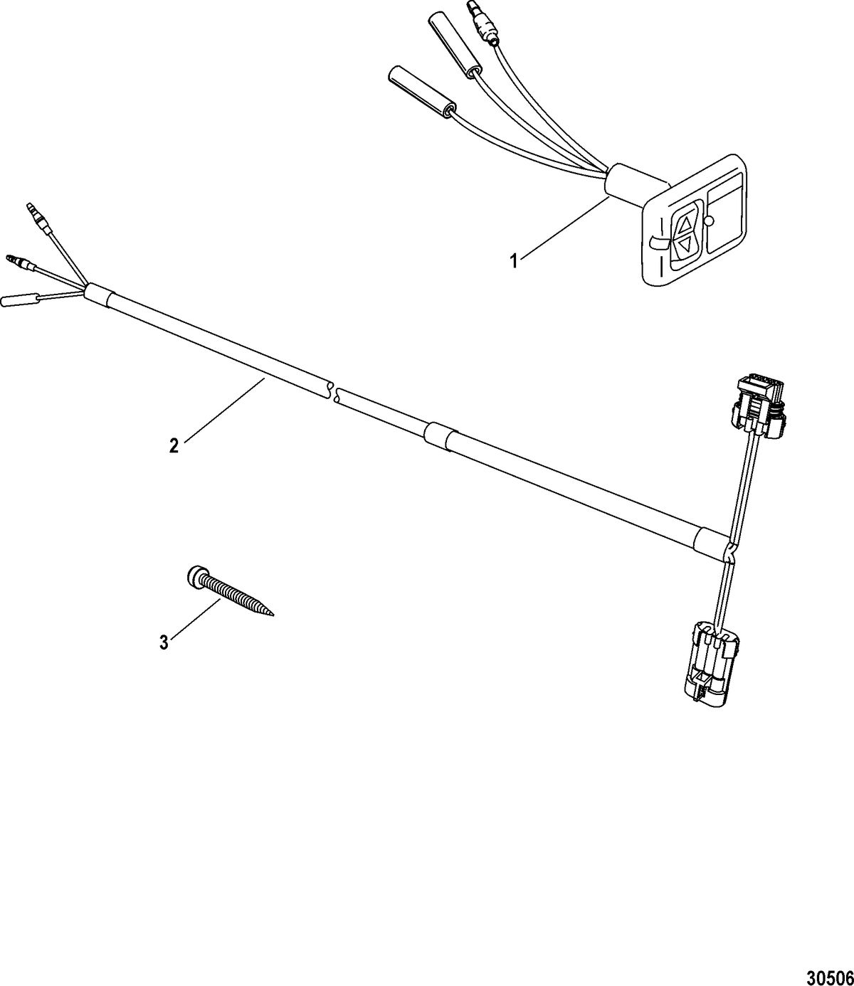 ACCESSORIES ELECTRICAL COMPONENTS AND HARNESSES Trim Switch Kit(815300A02)