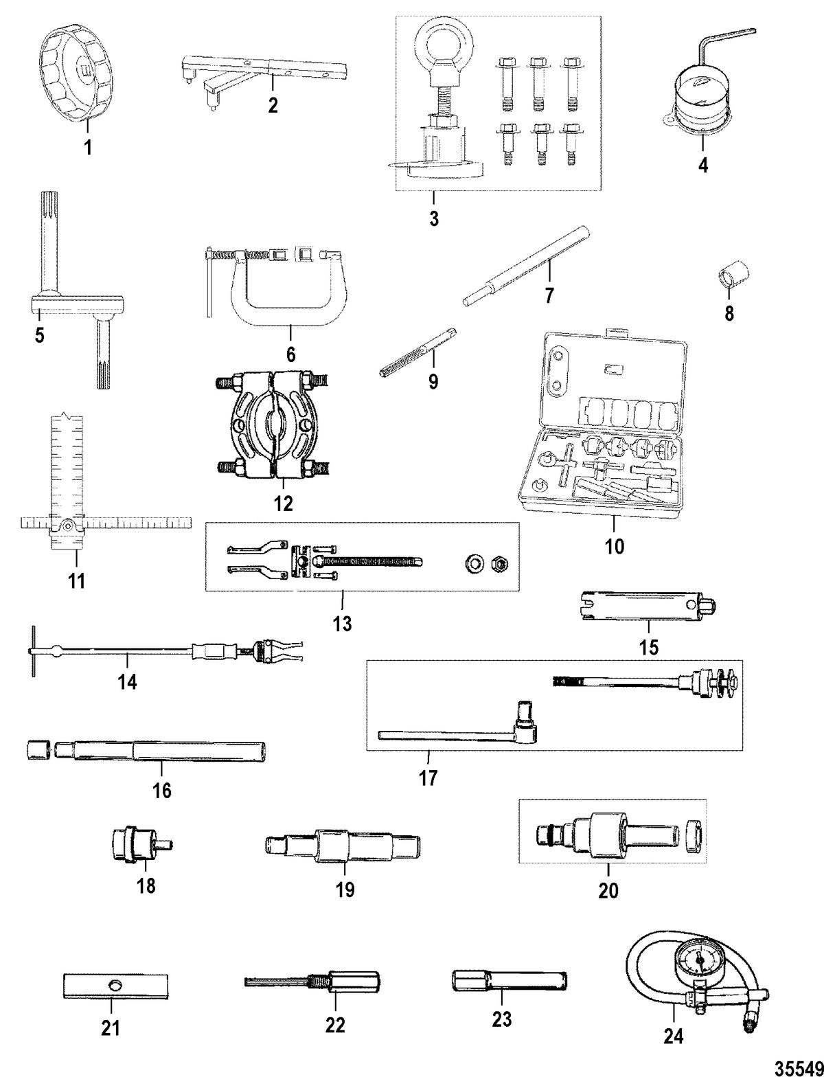 MERCURY/MARINER 15 (4-STROKE) Tools