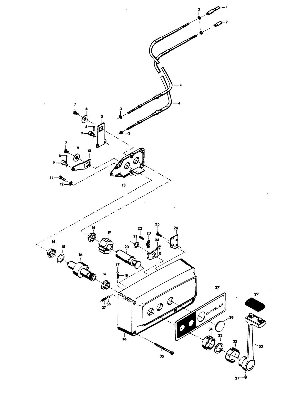 CHRYSLER 55 H.P. REMOTE CONTROL