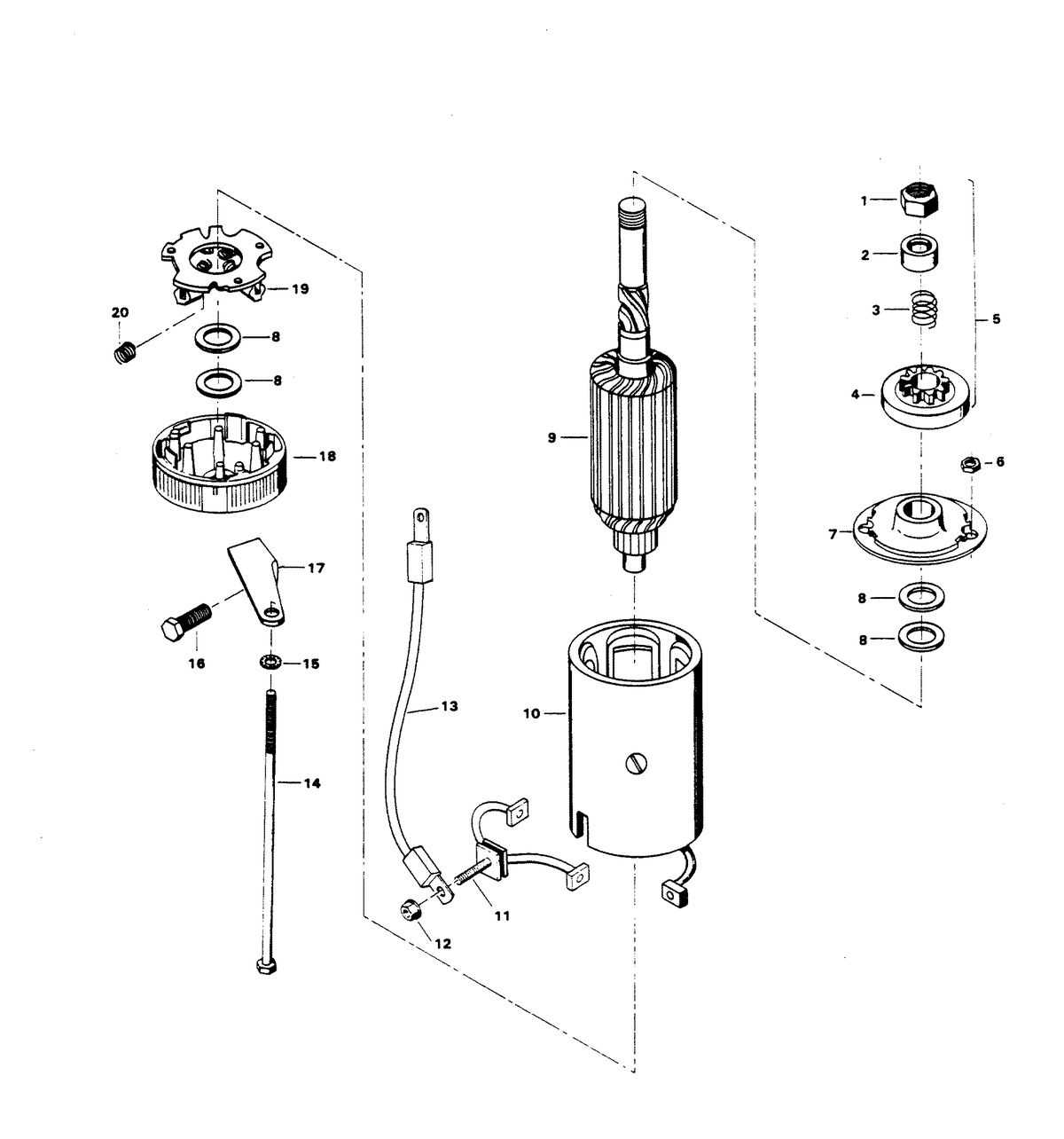 CHRYSLER 85 H.P. STARTER