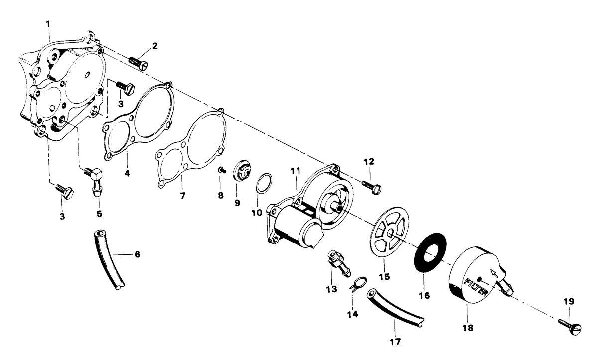 CHRYSLER 50 H.P. FUEL PUMP