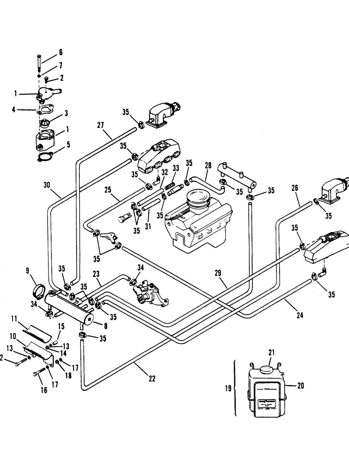 MERCRUISER 8.2L W/HURTH INBOARD GEN V CLOSED COOLING SYSTEM