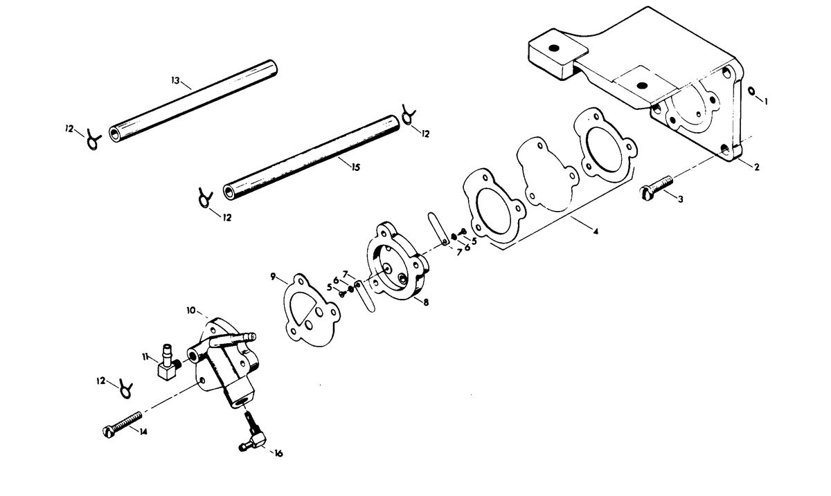 CHRYSLER 9.9 H.P. FUEL PUMP (C-D ALTERNATOR MODELS)