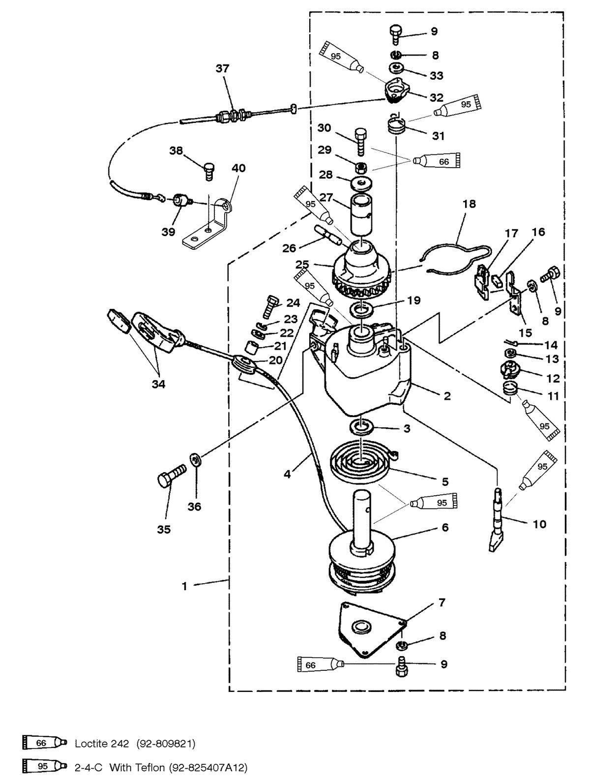 MERCURY 9.9 /8(BONDENSEE) 4 STROKE STARTER ASSEMBLY (MANUAL)