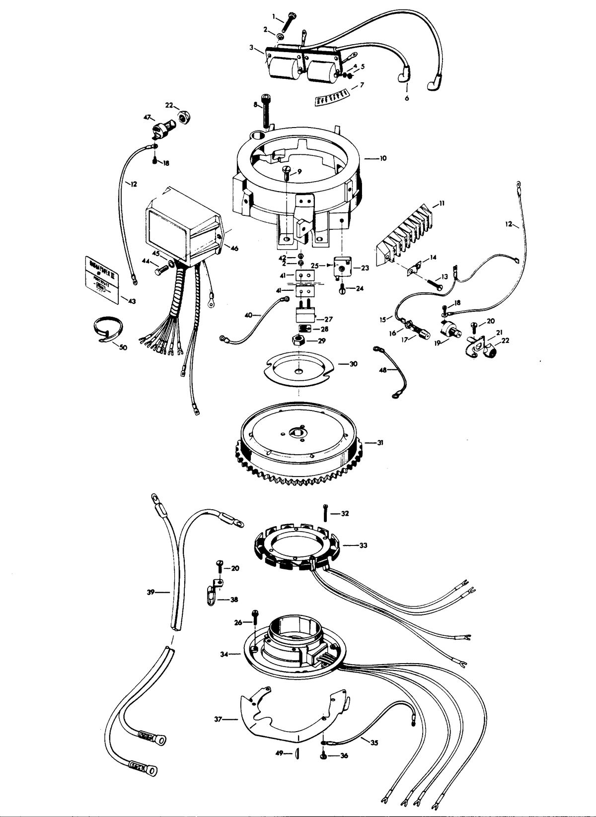 CHRYSLER 10 H.P. SAILOR ELECTRICAL COMPONENTS