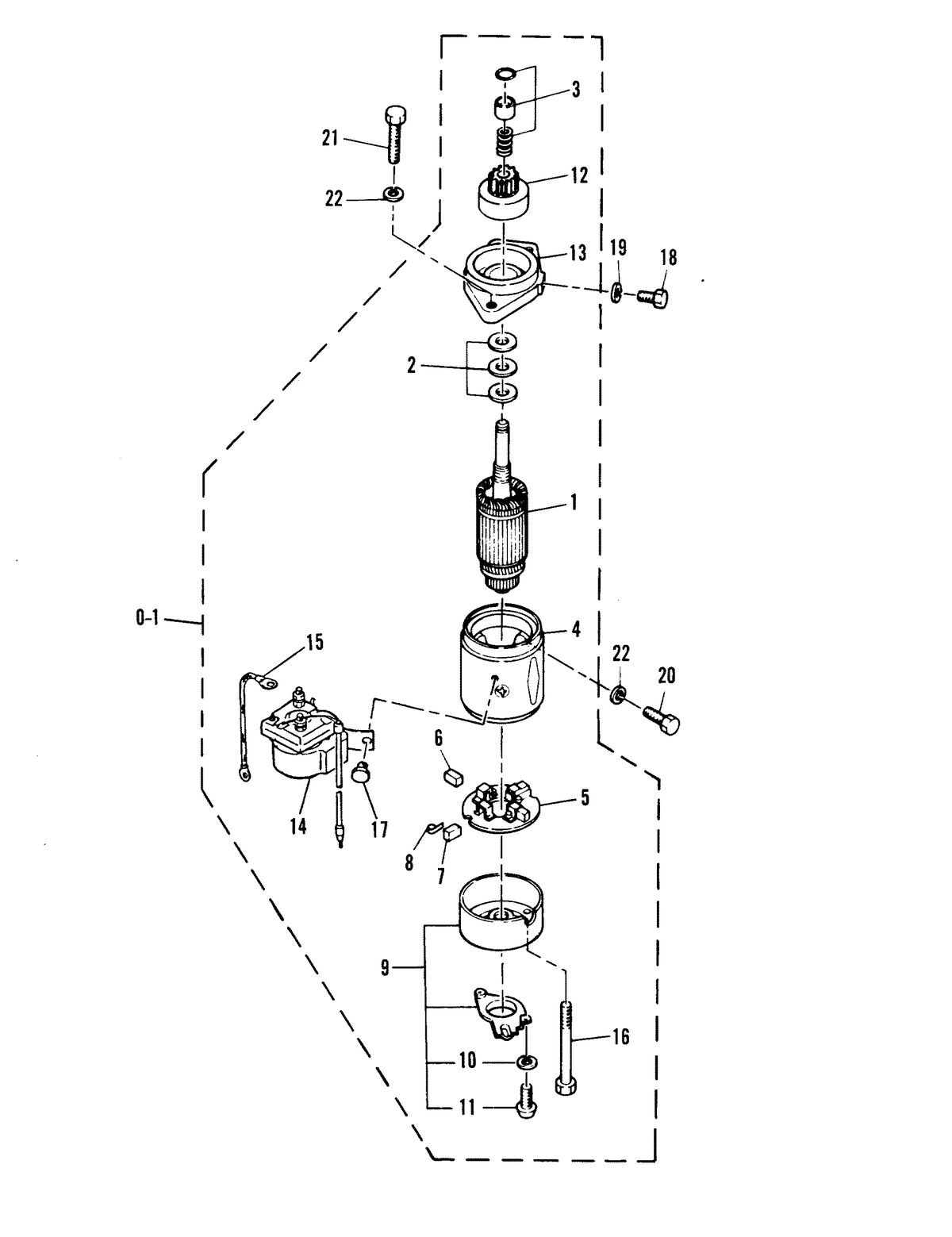 MARINER MARINER 40 ELECTRIC STARTER MOTOR