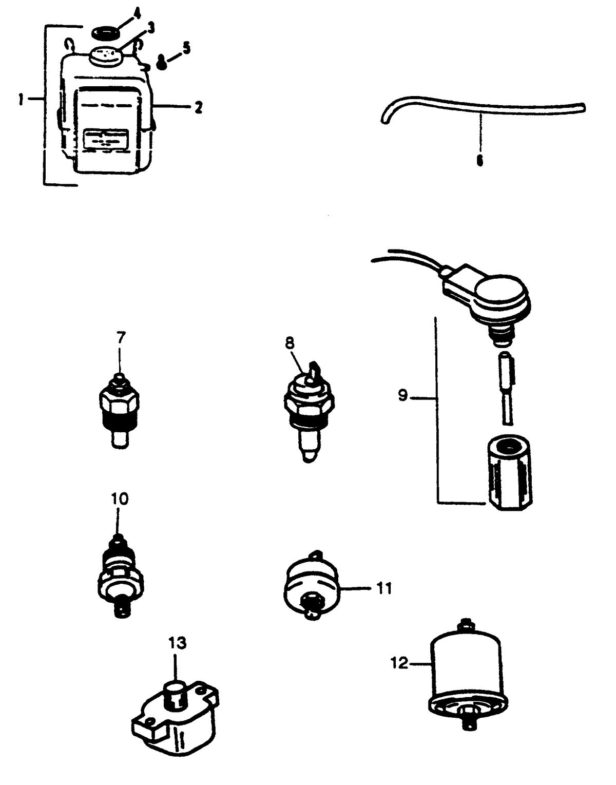 MERCRUISER HINO DIESEL 250 H.P. MISCELLANEOUS ENGINE PARTS