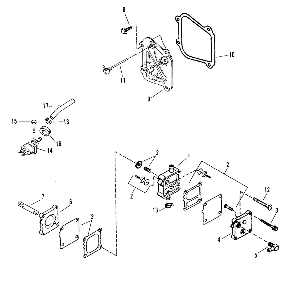 FORCE 40/50 H.P. FUEL PUMP ASSEMBLY