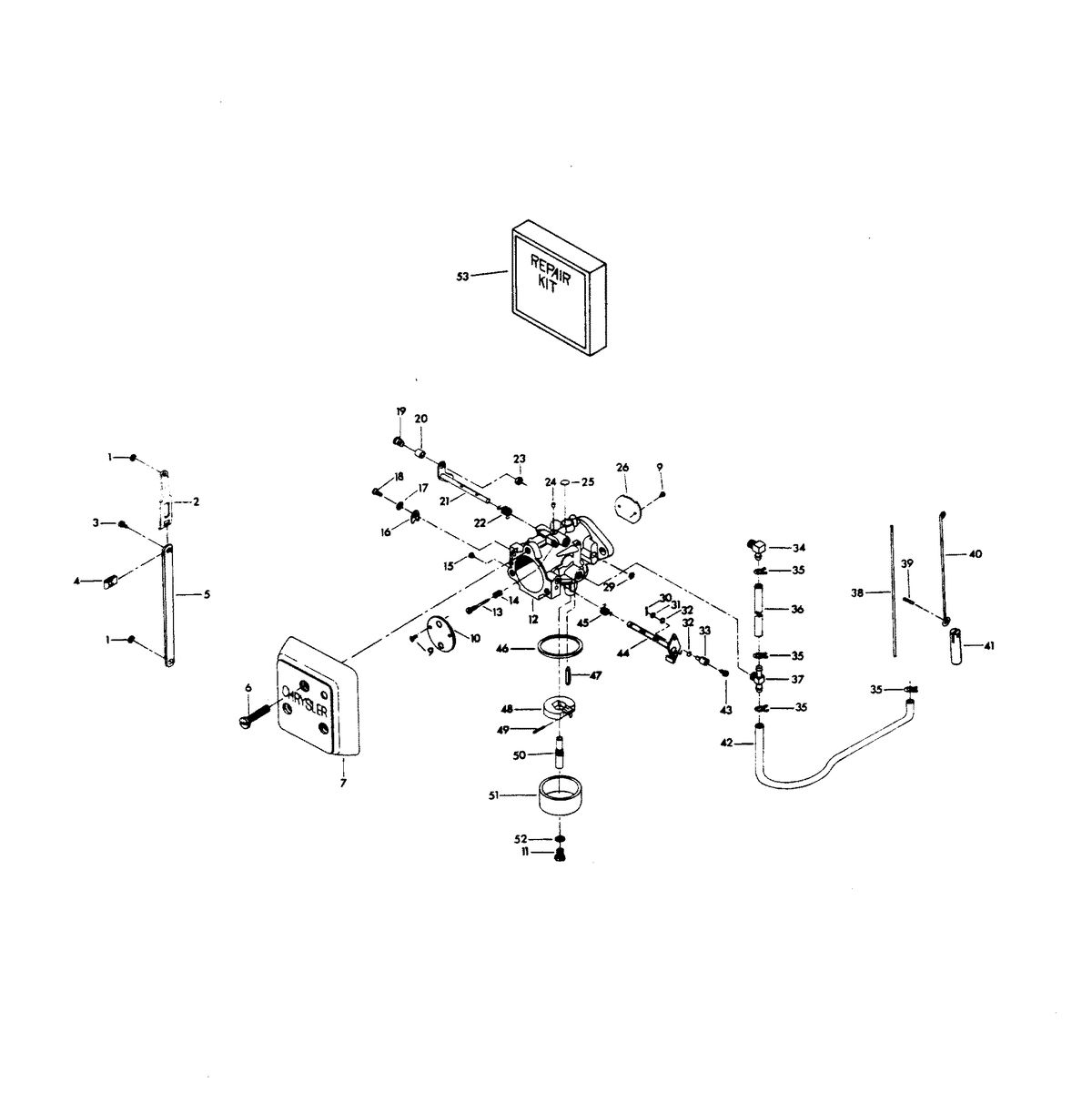 CHRYSLER 115 H.P. CARBURETOR