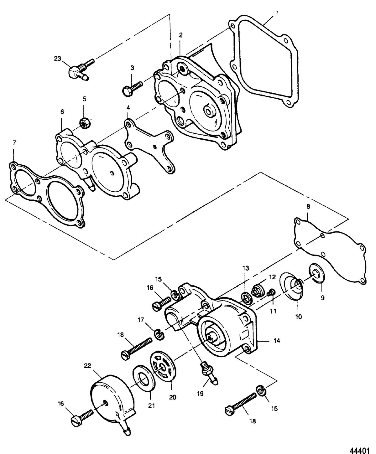 FORCE 90 HP A-MODELS (1990) FORCE Fuel Pump
