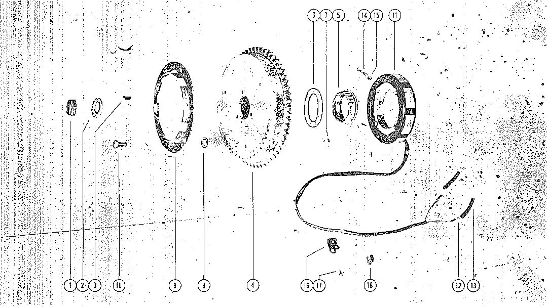 MARK MARK 58, MARK 55A, MARK 58A FLYWHEEL ASSEMBLY AND STATOR