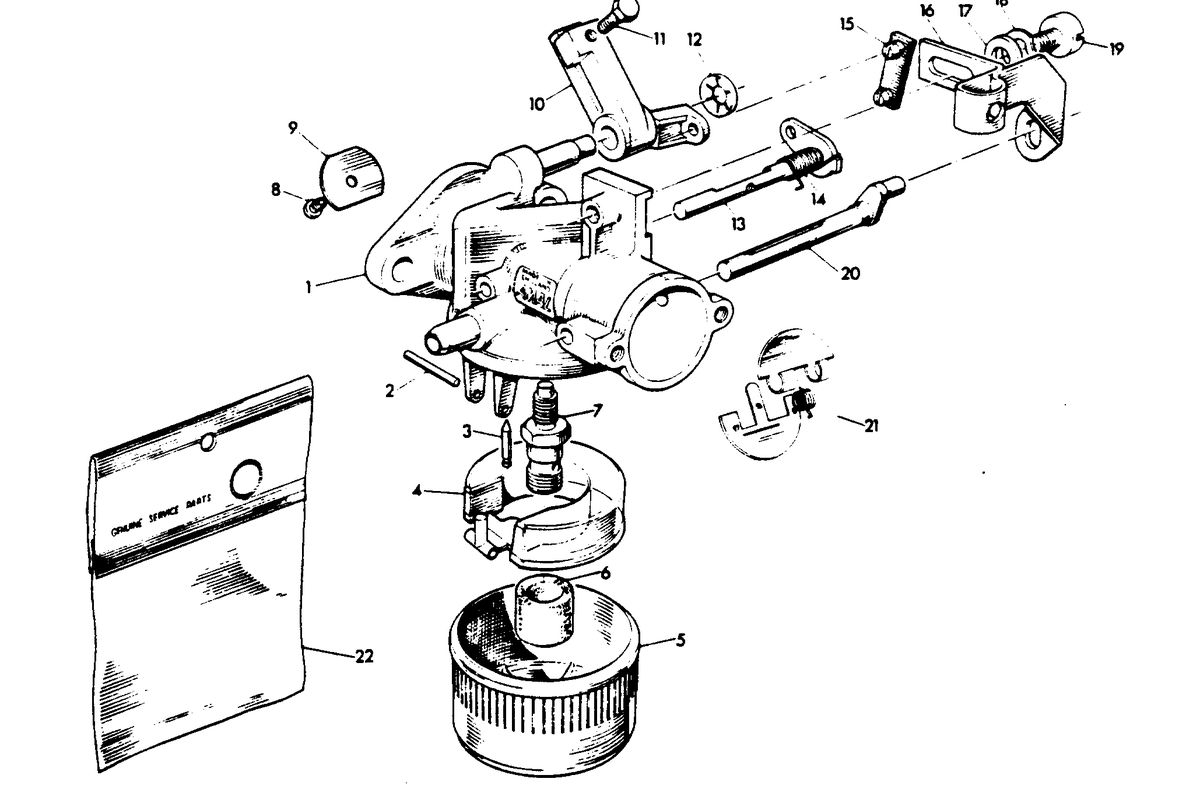 CHRYSLER 5 H.P. CARBURETOR