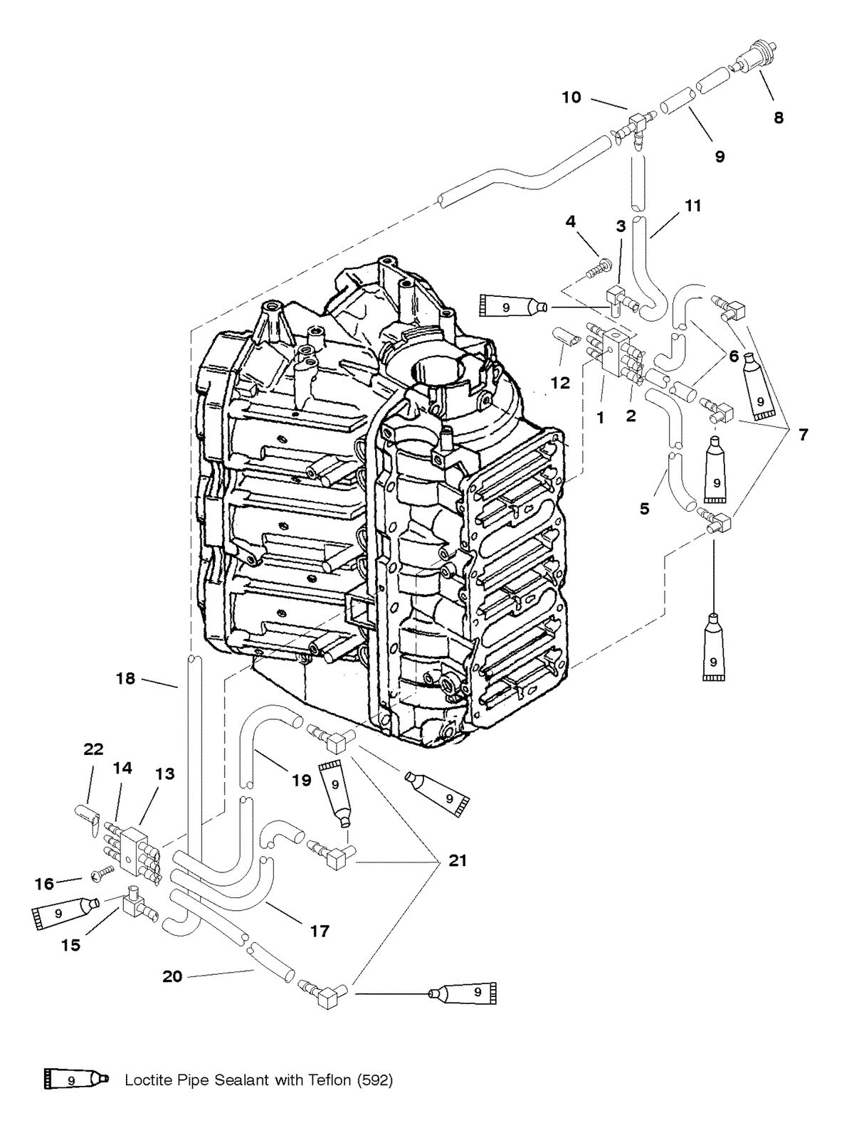 MERCURY/MARINER 200 DFI 3.0L BLEED SYSTEM